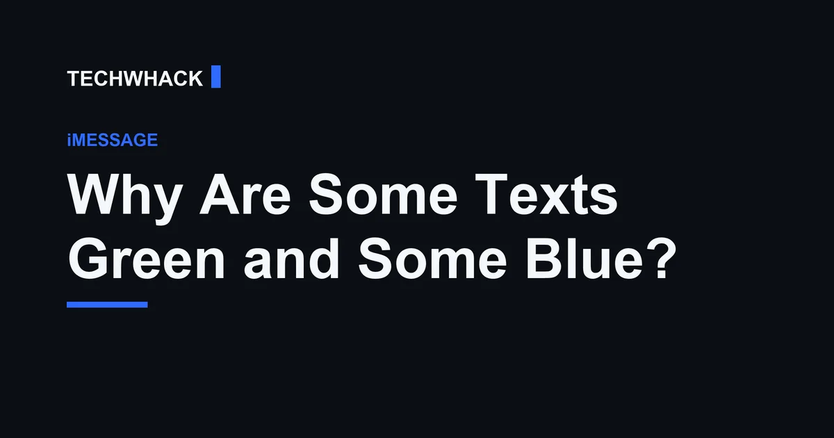 An iPhone Messages conversation showing both blue and green text bubbles